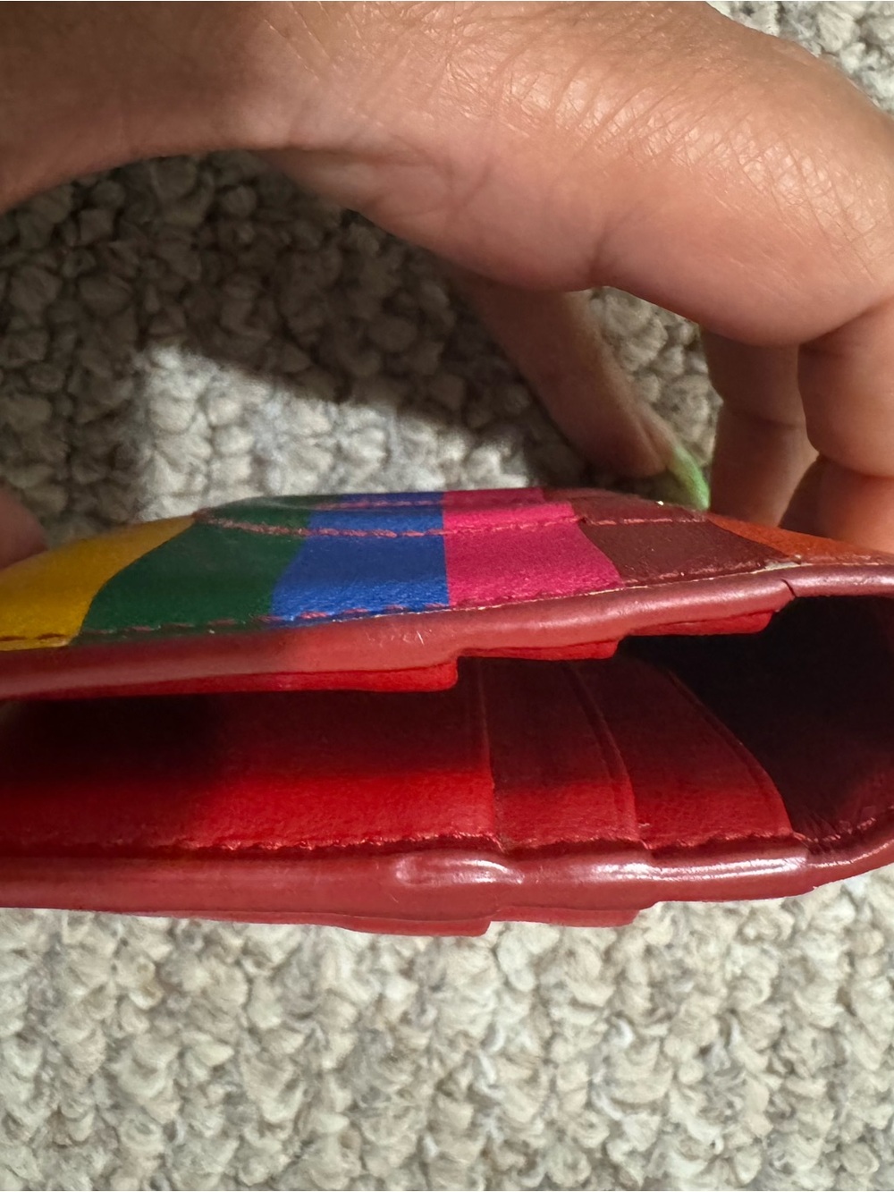 Salvatore Ferragamo Colorful Rainbow Stripe Women's Wallet - Multicolor - Picture 5 of 14